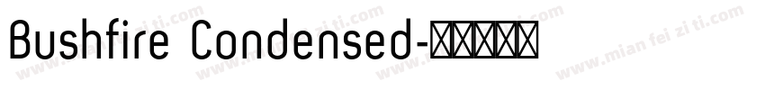 Bushfire Condensed字体转换
